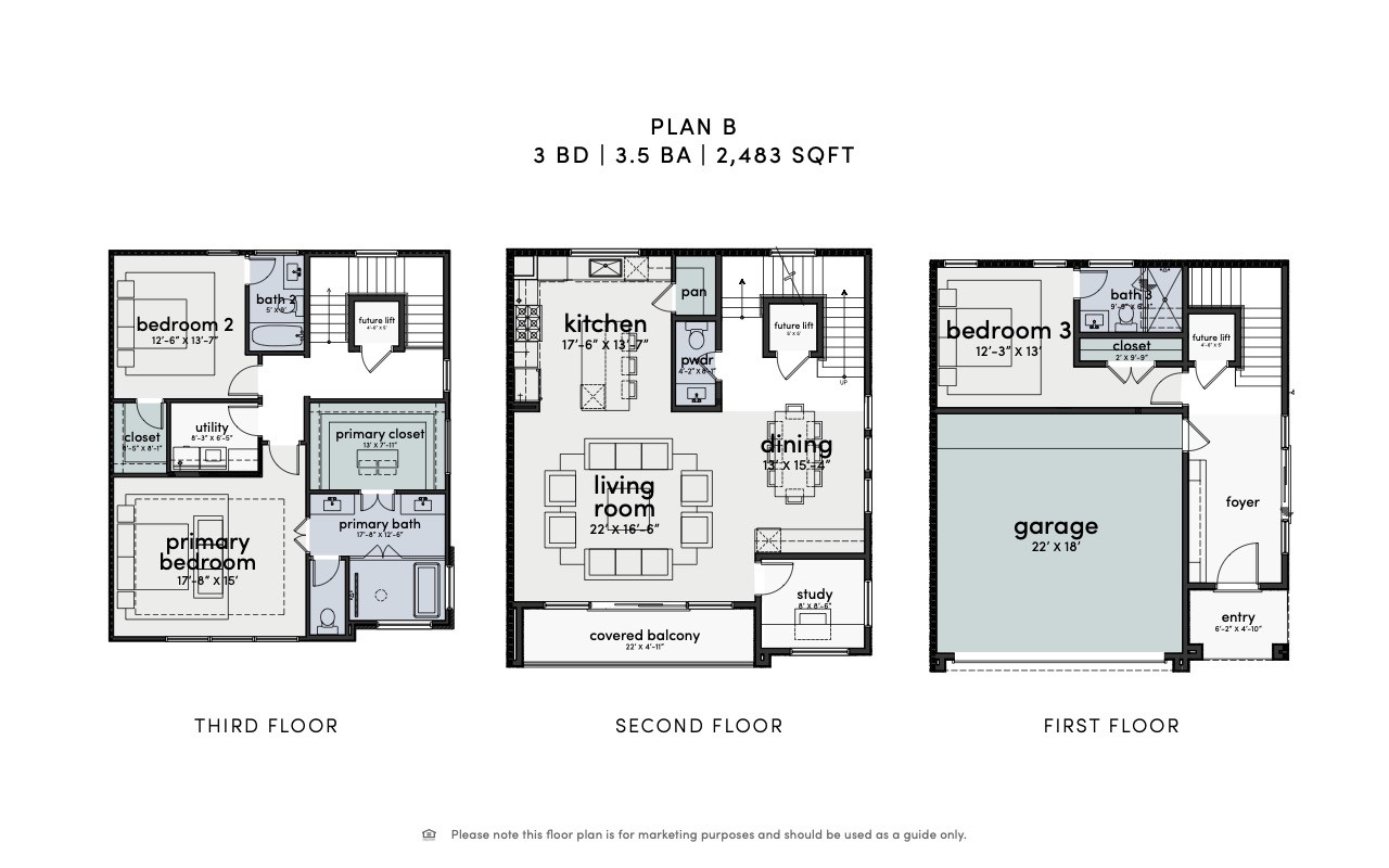 2916 Michaux Street Houston, TX 77009 - Photo 41 of 41 Thoughtfully designed floor plan.