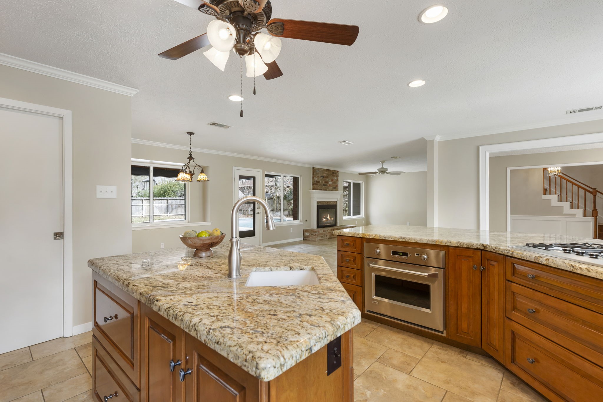 6414 Hickorycrest Drive Spring, TX 77389 - Photo 14 of 49 a kitchen with stainless steel appliances granite countertop a sink and stove