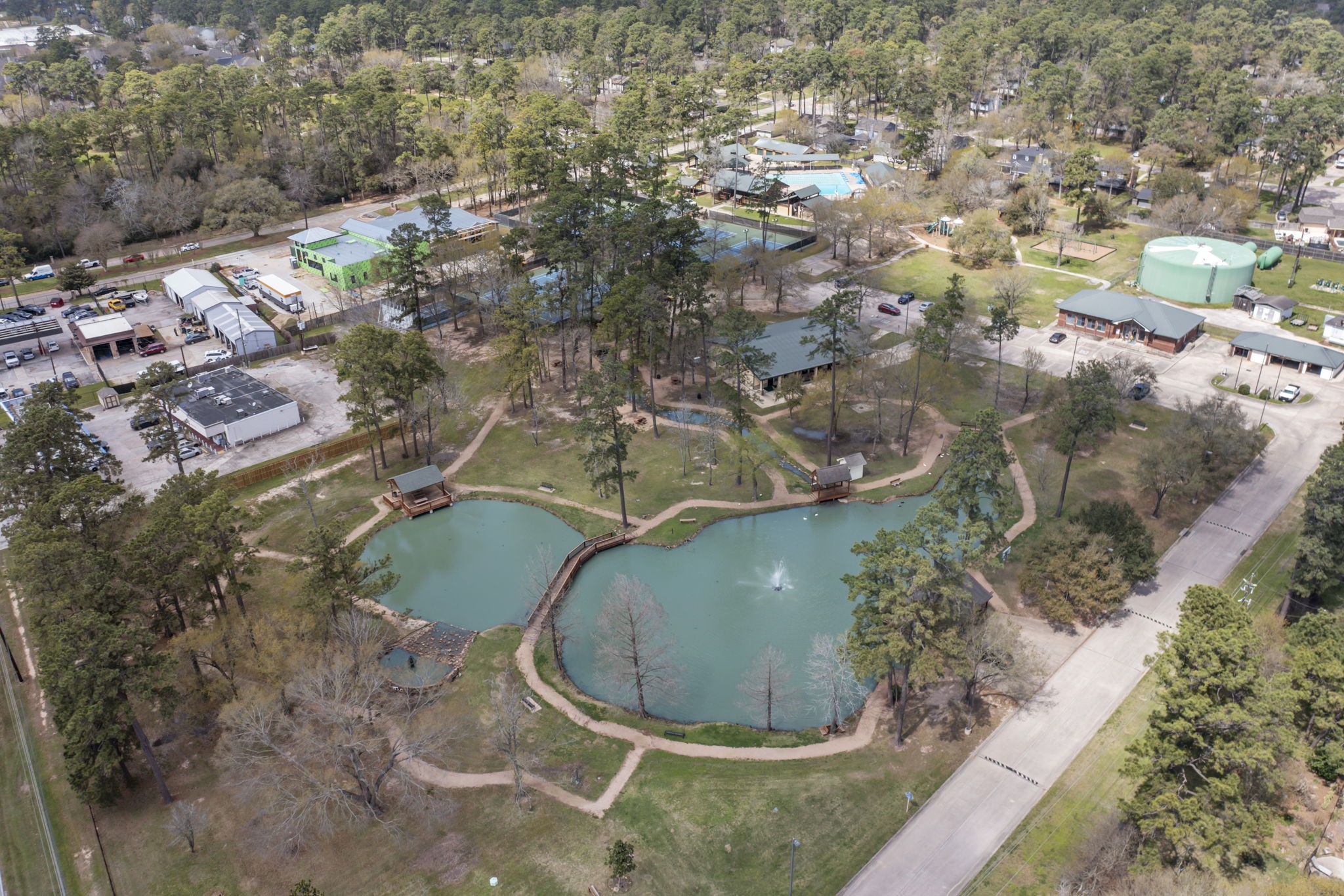 6414 Hickorycrest Drive Spring, TX 77389 - Photo 45 of 49 a view of a fireplace in a yard