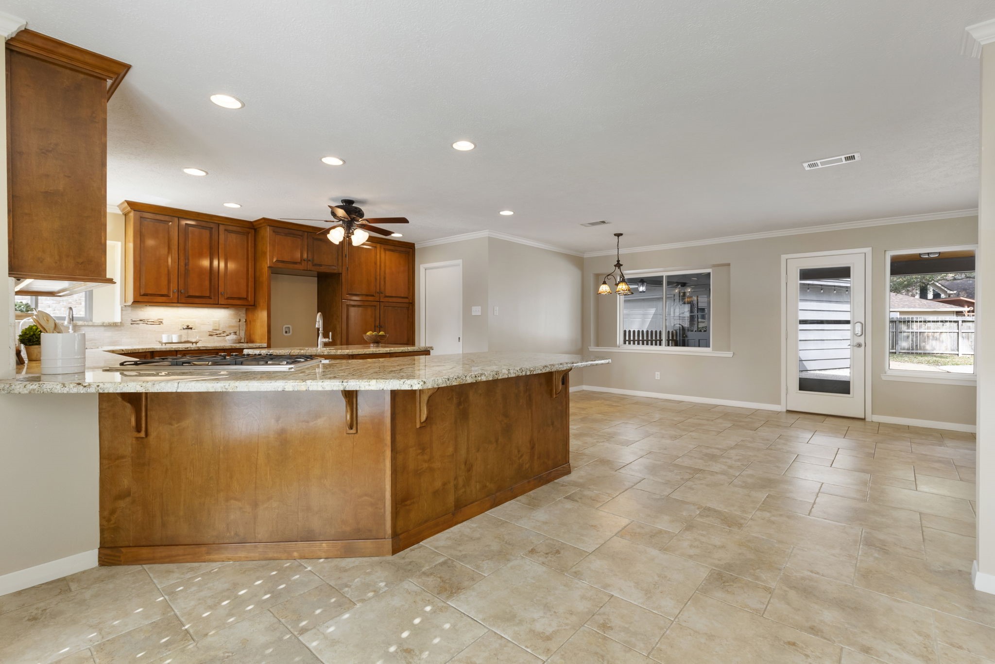 6414 Hickorycrest Drive Spring, TX 77389 - Photo 8 of 49 a view of kitchen with refrigerator and window
