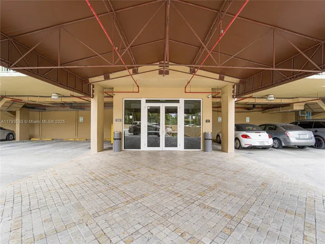 a view of a car garage