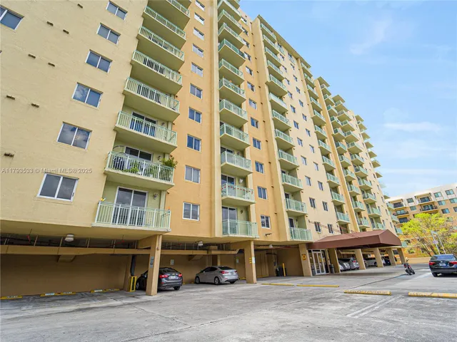 a front view of a building