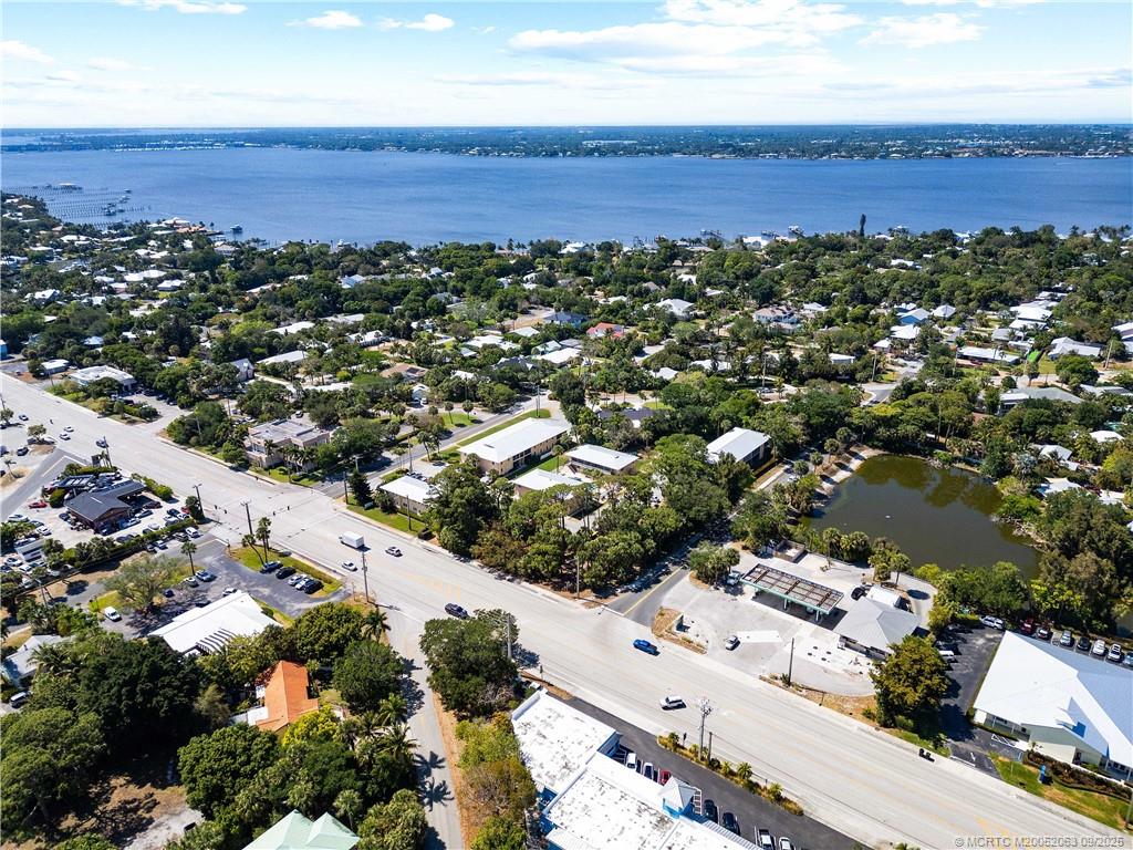 333 Southeast Martin Avenue, Unit 1A Stuart, FL 34996 - Photo 22 of 23 an aerial view of a city and mountain view in back