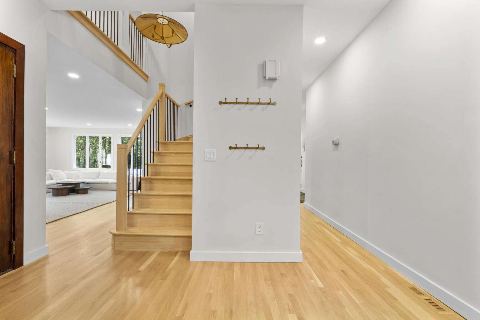 40 Old Quarry Road Woodbridge, CT 06525 - Photo 7 of 39 a view of a hallway view with wooden floor and staircase
