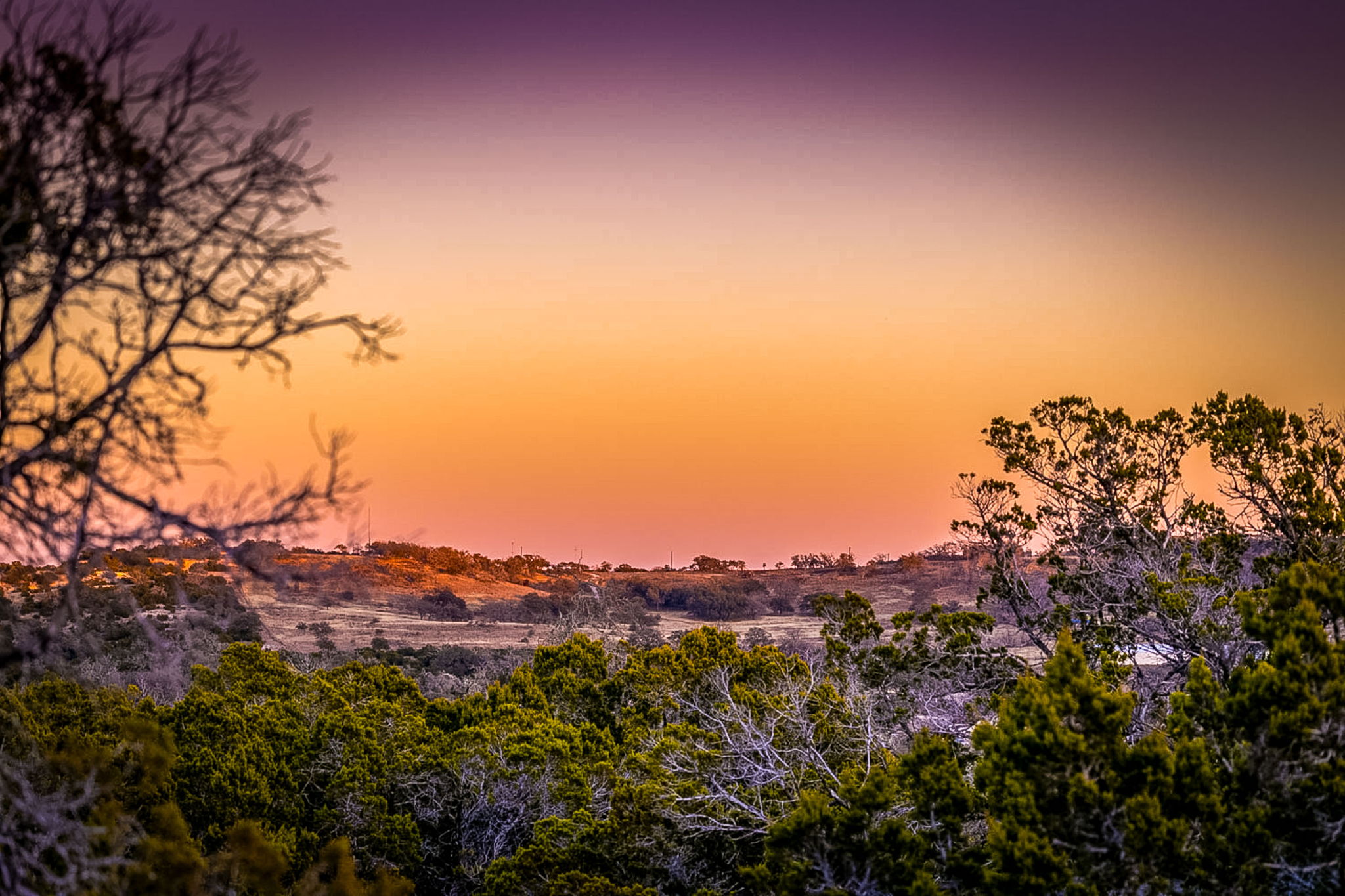 Tbd Steitle Road Fredericksburg, TX 78624 - Photo 19 of 25 a view of a city with a tree in the background