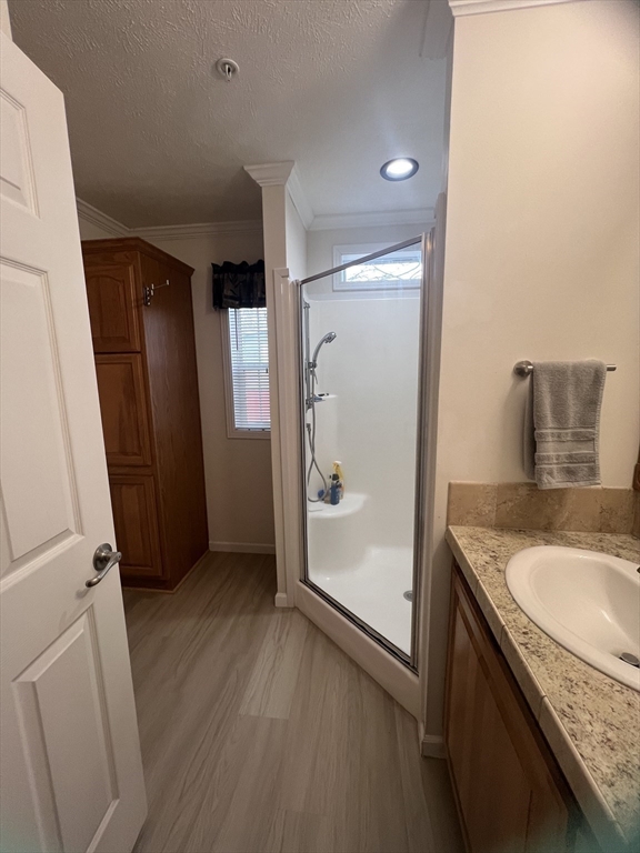 55 Hillview Drive West Springfield, MA 01089 - Photo 14 of 26 a bathroom with a granite countertop sink and shower