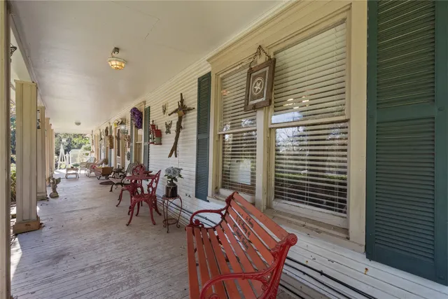 a view of outdoor space with seating area