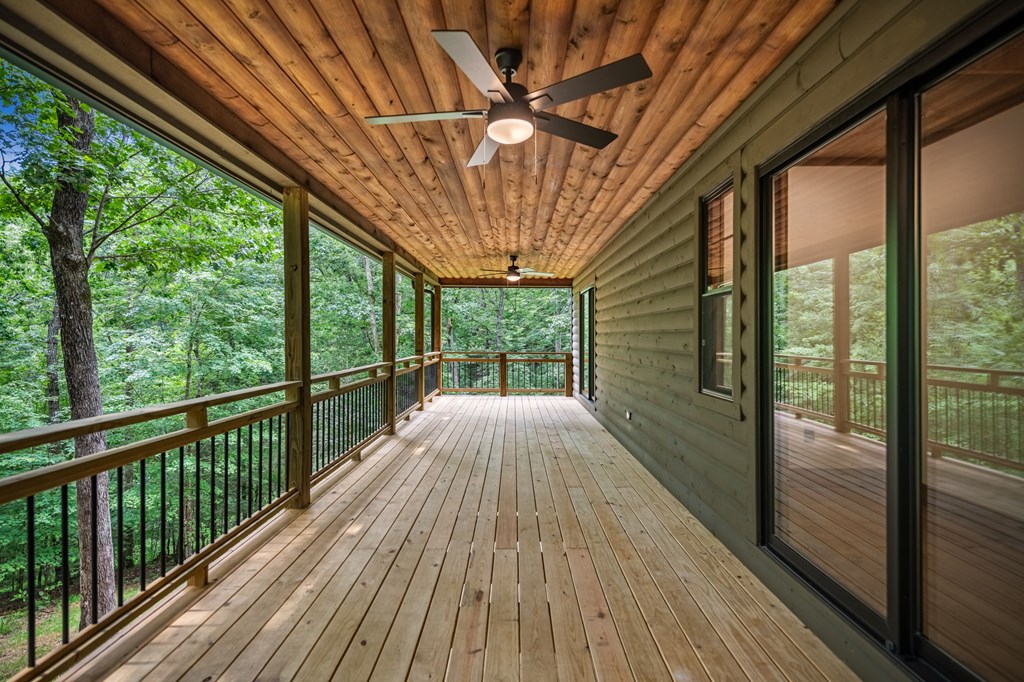 570 Cabin Trail Blue Ridge, GA 30513 - Photo 42 of 53 a view of porch with wooden floor
