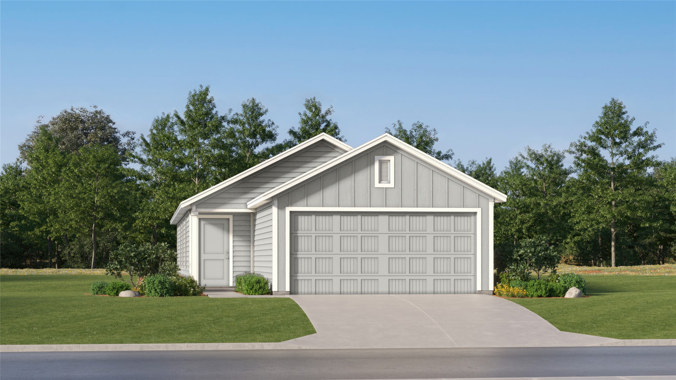 468 Jones Bch Lane Jarrell, TX 76537 - Photo 4 of 25 a front view of a house with a garden