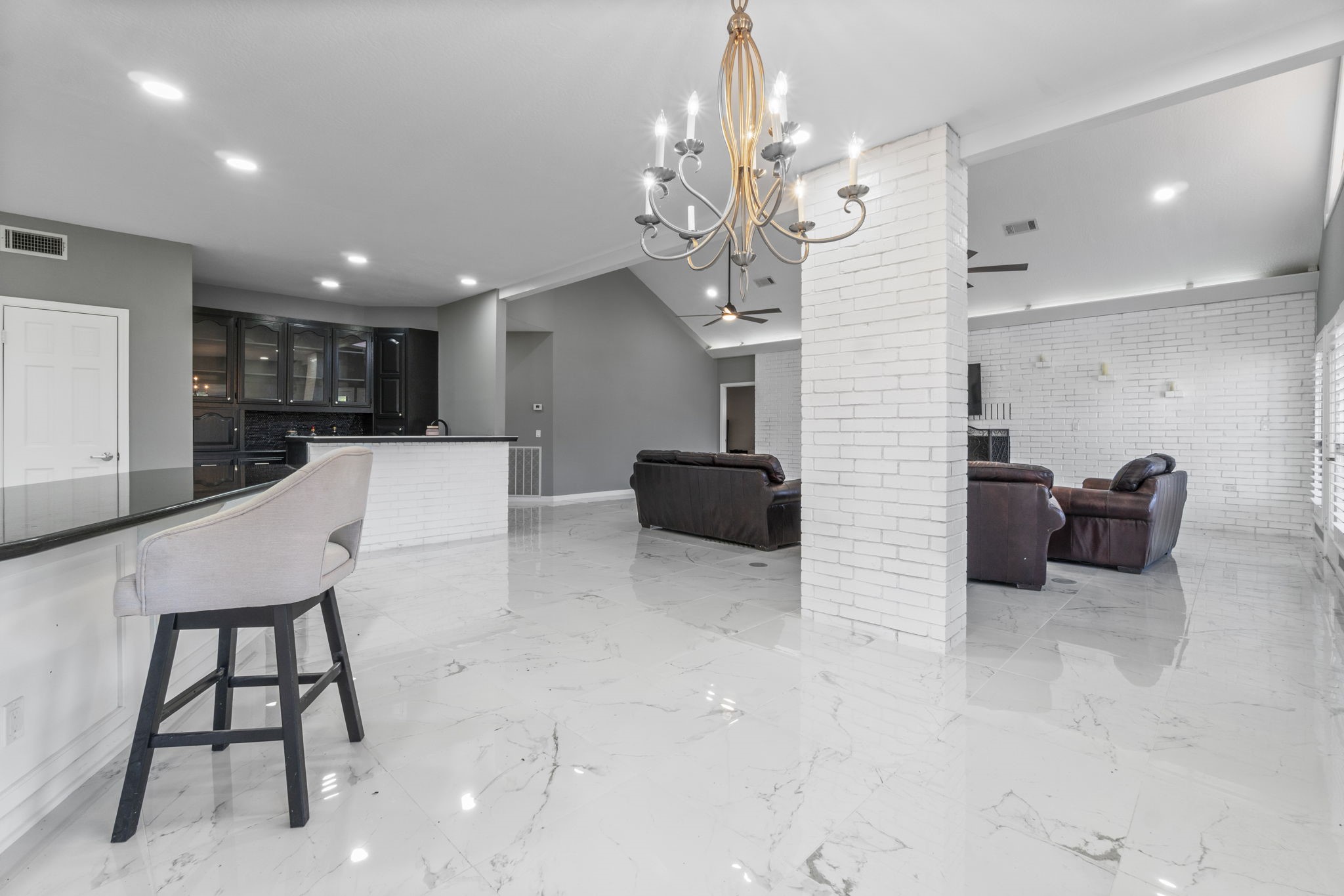 22405 Augusta Lane Point Blank, TX 77364 - Photo 12 of 50 a large kitchen with a table and chairs