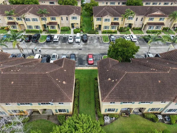 a aerial view of multiple houses