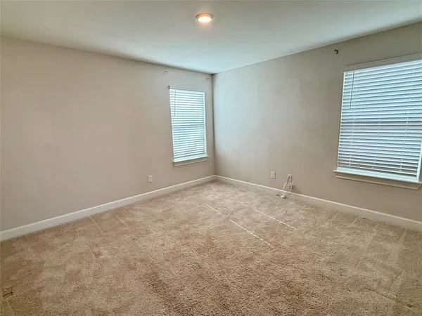 an empty room with a natural light