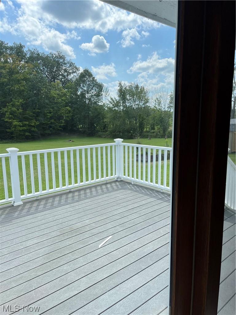 9632 Williams Road Diamond, OH 44412 - Photo 15 of 22 Wooden deck with a yard