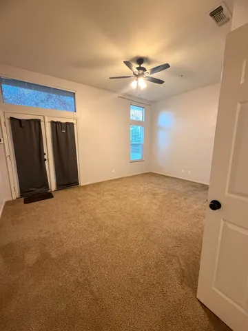 a view of an empty room