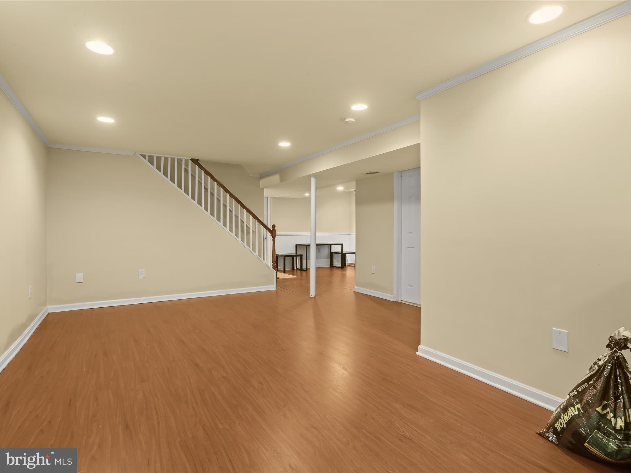 Finished lower level with a full bathroom