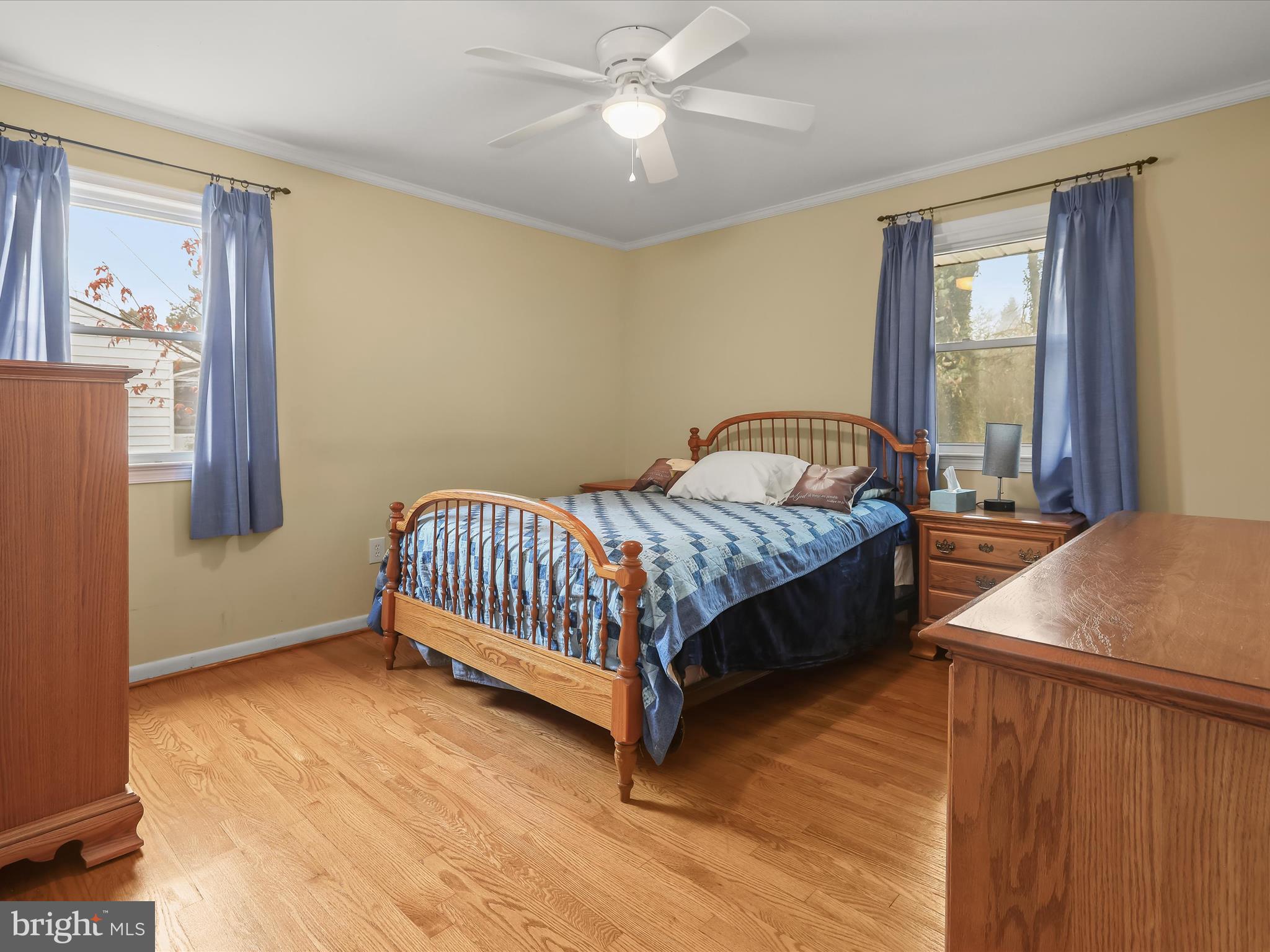 Spacious primary bedroom