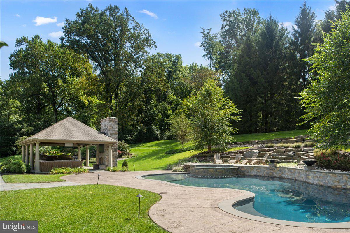 2155 Aquetong Road New Hope, PA 18938 - Photo 3 of 53 Pool & Pavilion with Outdoor Kitchen