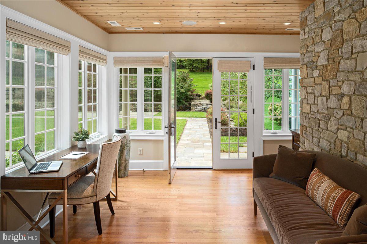 2155 Aquetong Road New Hope, PA 18938 - Photo 8 of 53 Sunroom Entry from Pavilion Pool Area to Kitchen