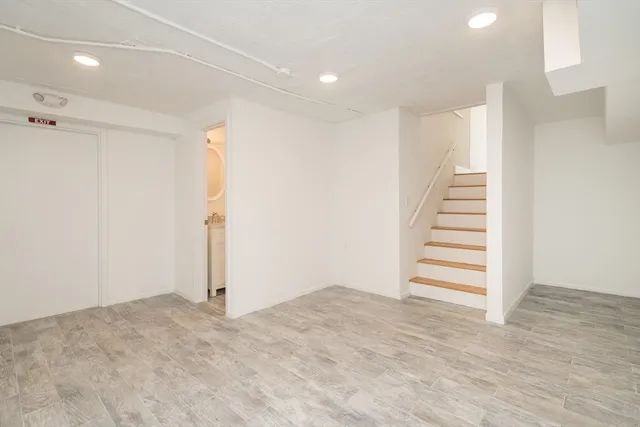 a view of entryway with stairs