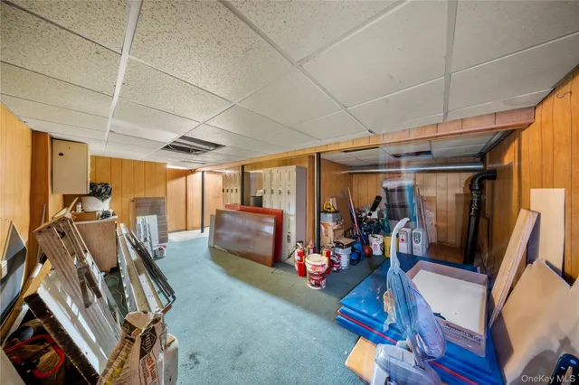 a room with lots of wooden furniture