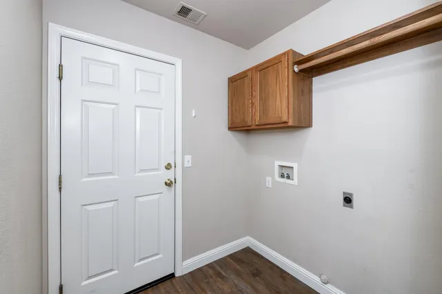 a view of an empty room with an empty space