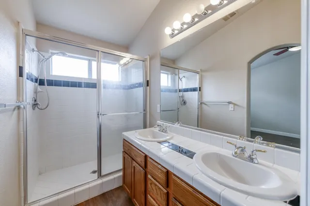 a view of a room with rack on the wall