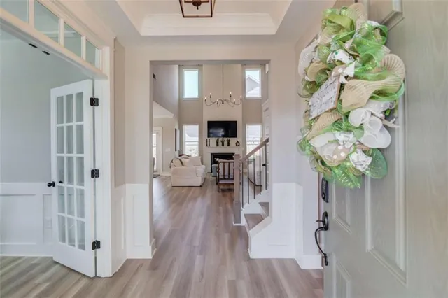 a room with furniture and window