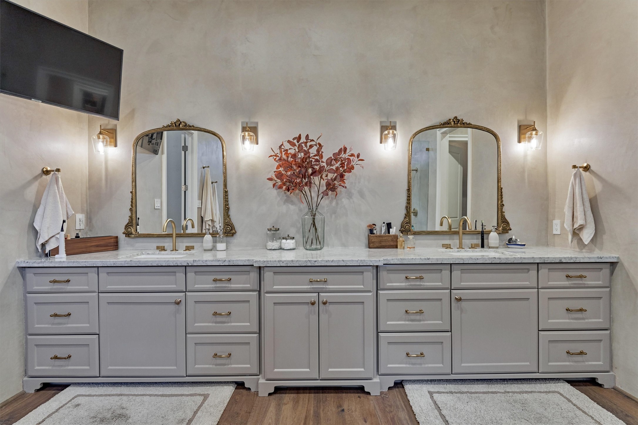 4463 Lily Bean Road Montgomery, TX 77316 - Photo 25 of 45 Updated wood flooring, painted cabinetry, and lighting. (7/2025)