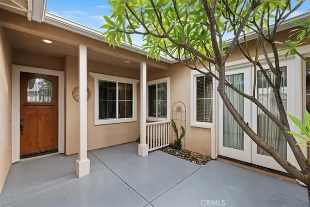 a view of a hallway with a kitchen