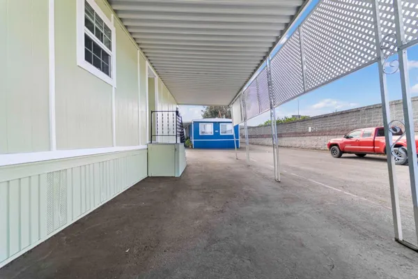 a view of a car garage