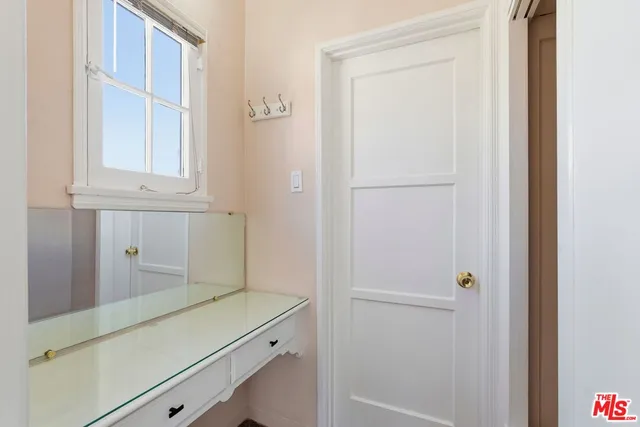 a view of a livingroom with a window