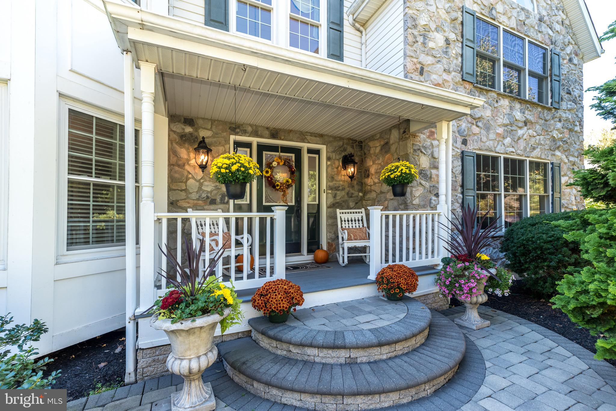 206 Broad Acres Road Lansdale, PA 19446 - Photo 5 of 72 Covered front porch with paver steps and sidewalk