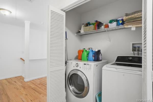 29 Hickory Hill Road Newburgh, NY 12550 - Photo 44 of 47 a utility room with dryer and washer