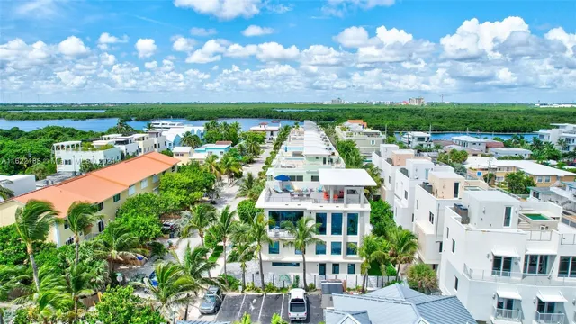 a view of a city with a building in the background