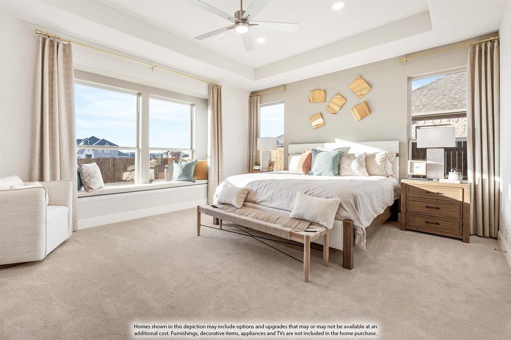 3825 Eagles Bluff Road Midlothian, TX 76065 - Photo 20 of 34 a bedroom with a large bed and a large window