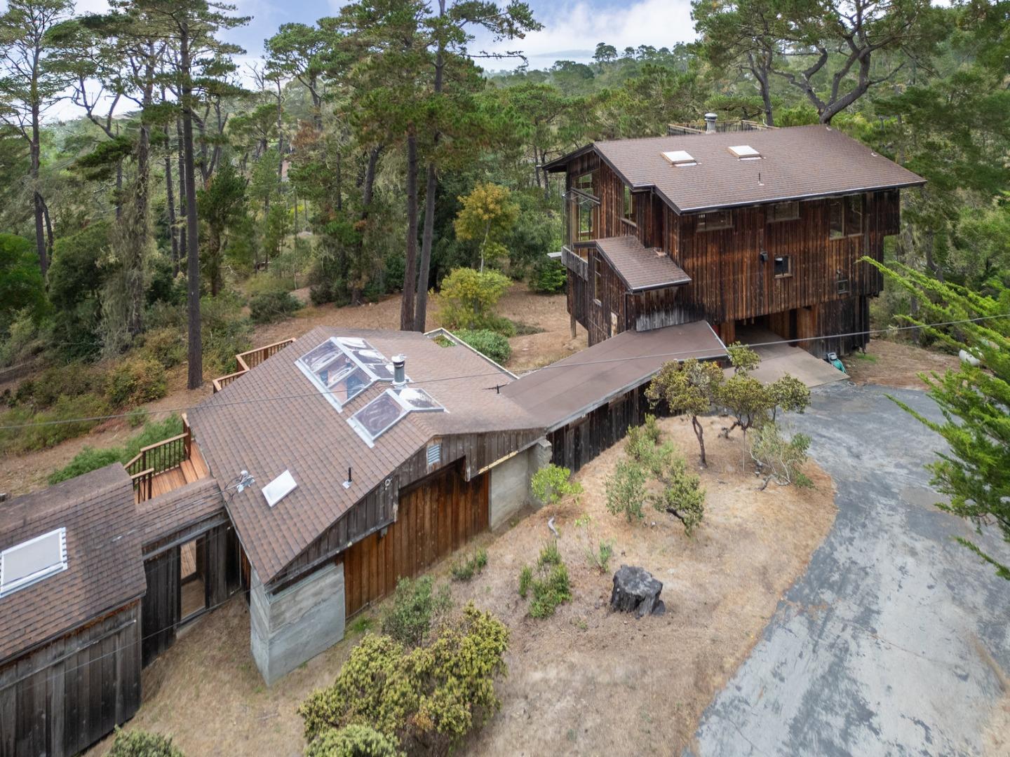 73 Mt Devon Road Carmel Highlands, CA 93923 - Photo 82 of 88 an aerial view of a house with a yard