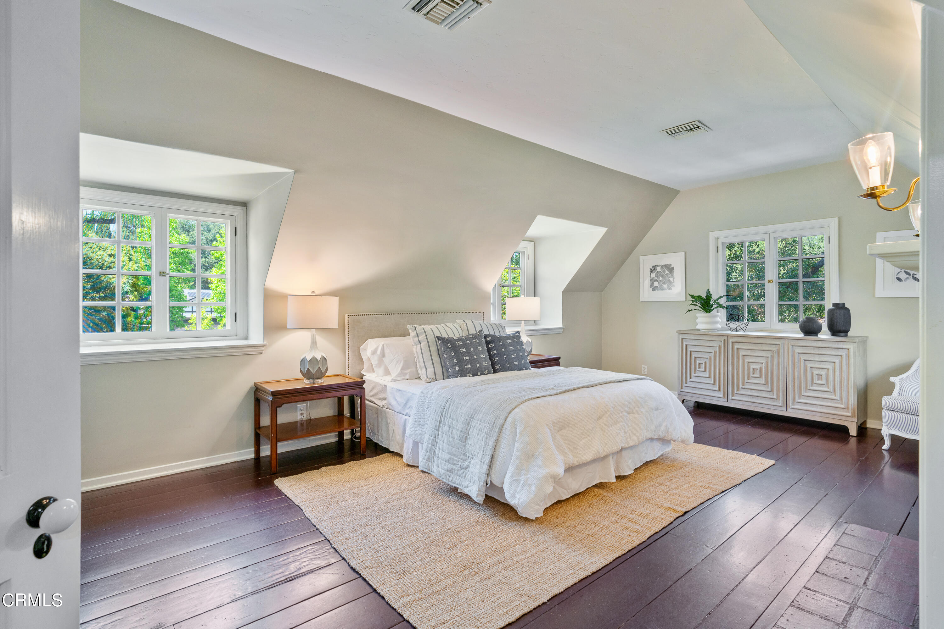 3642 Yorkshire Road Pasadena, CA 91107 - Photo 21 of 37 a bedroom with a bed wooden floor and window
