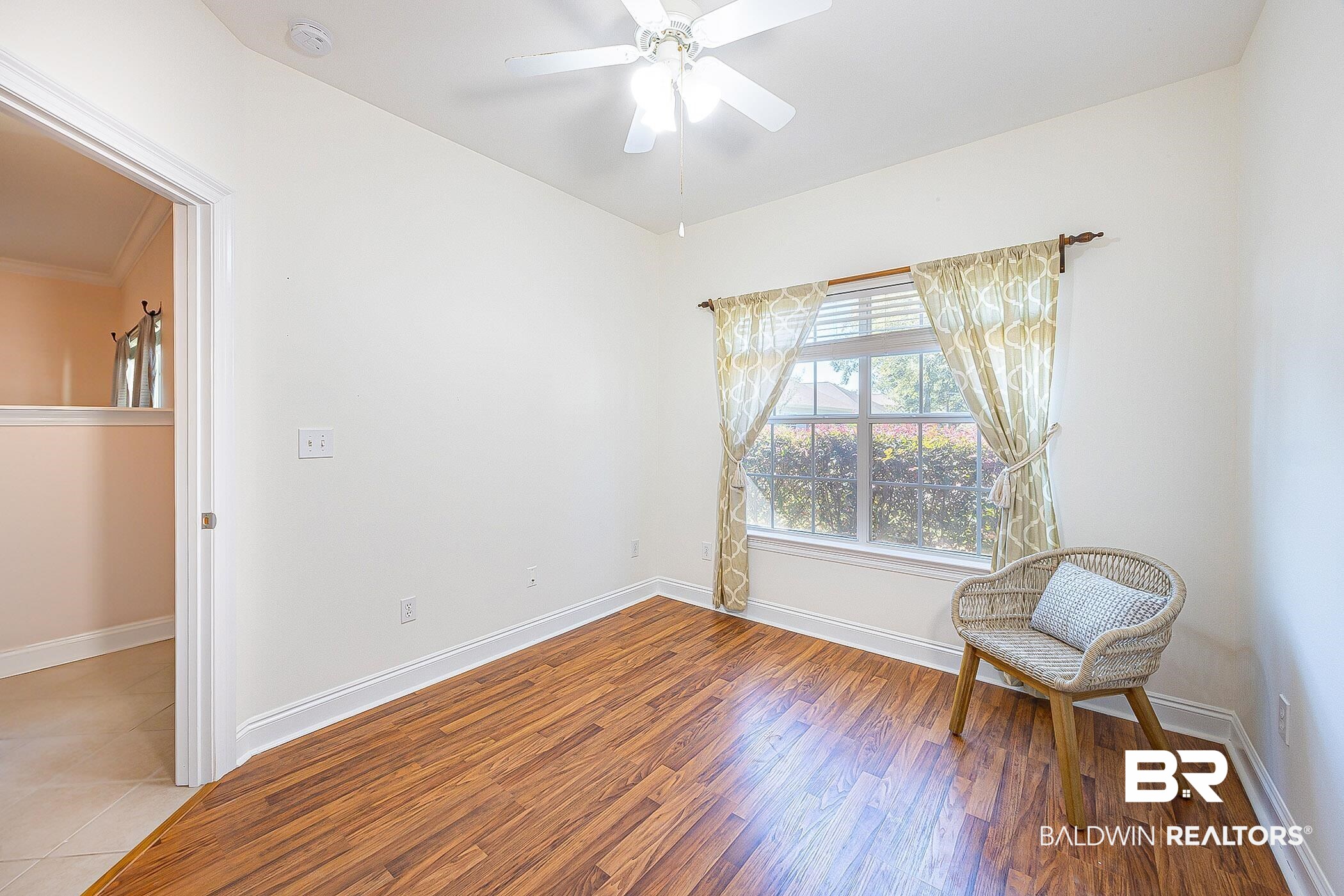 133 Mark Twain Loop Foley, AL 36535 - Photo 37 of 61 Sitting room featuring ceiling fan and light hardwood / wood-style floors