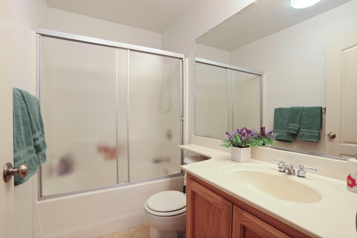 1505 Dreyfus Lane Modesto, CA 95355 - Photo 14 of 25 a bathroom with a sink toilet and shower
