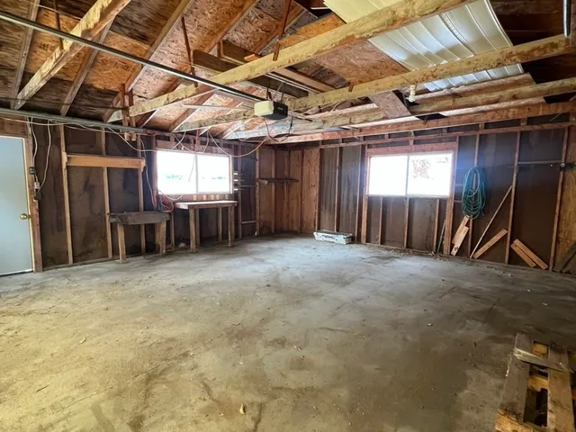 a view of a storage room