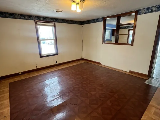 wooden floor in an empty room