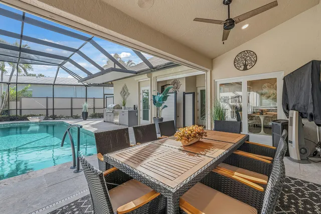 a outdoor space with furniture