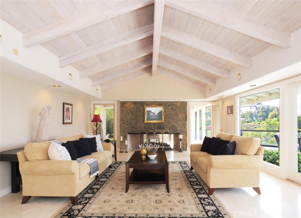 14 Georgeff Road Rolling Hills, CA 90274 - Photo 16 of 71 Formal Living Room with Fireplace