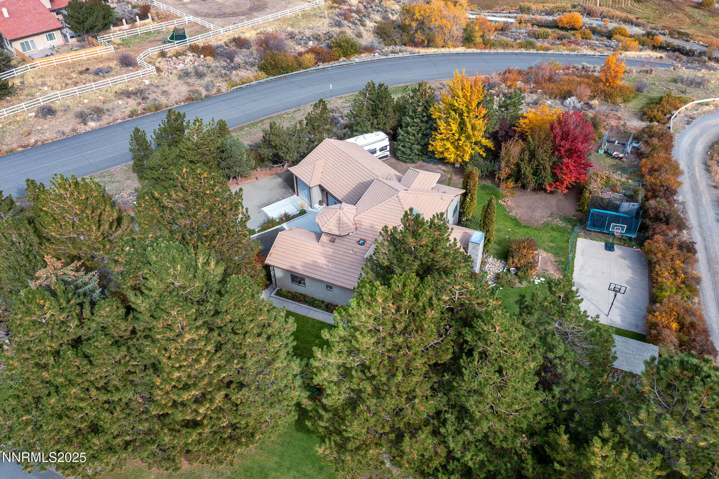 2780 Mario Road Reno, NV 89523 - Photo 35 of 41 an aerial view of a house with a yard and garden