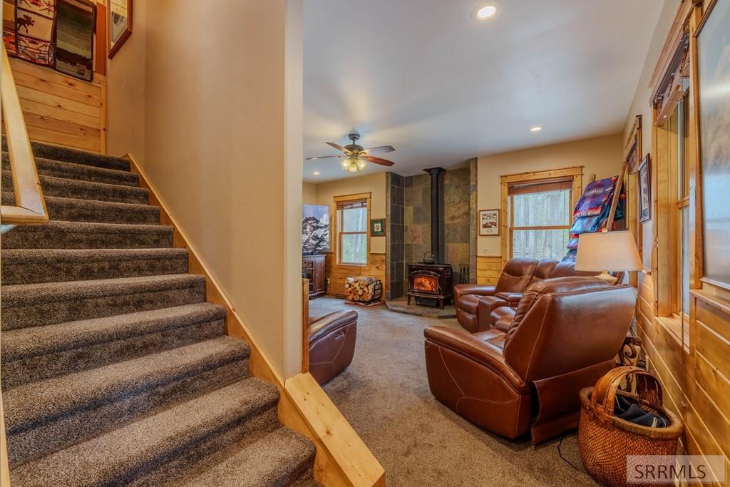 4030 Salt Lick Loop Road Island Park, ID 83429 - Photo 23 of 57 Staircase to the upper floor