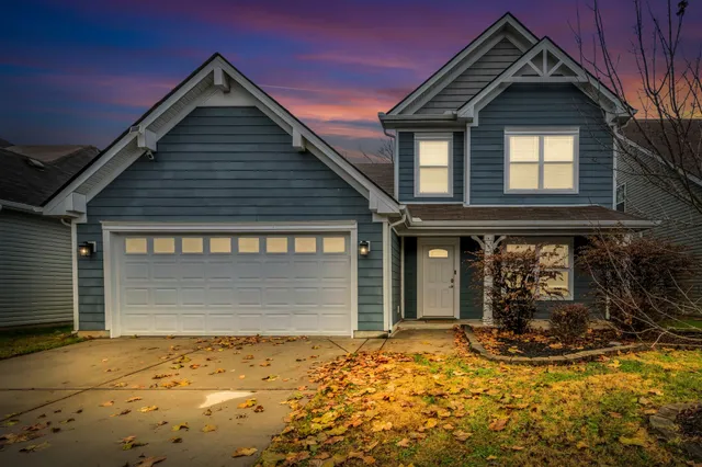 a front view of a house