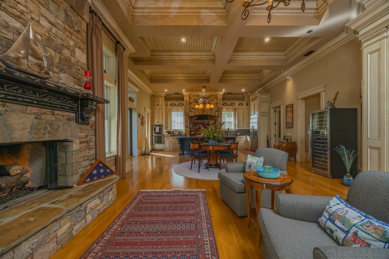 924 Ocean Palm Way St. Augustine, FL 32080 - Photo 17 of 81 a living room with furniture and a fireplace
