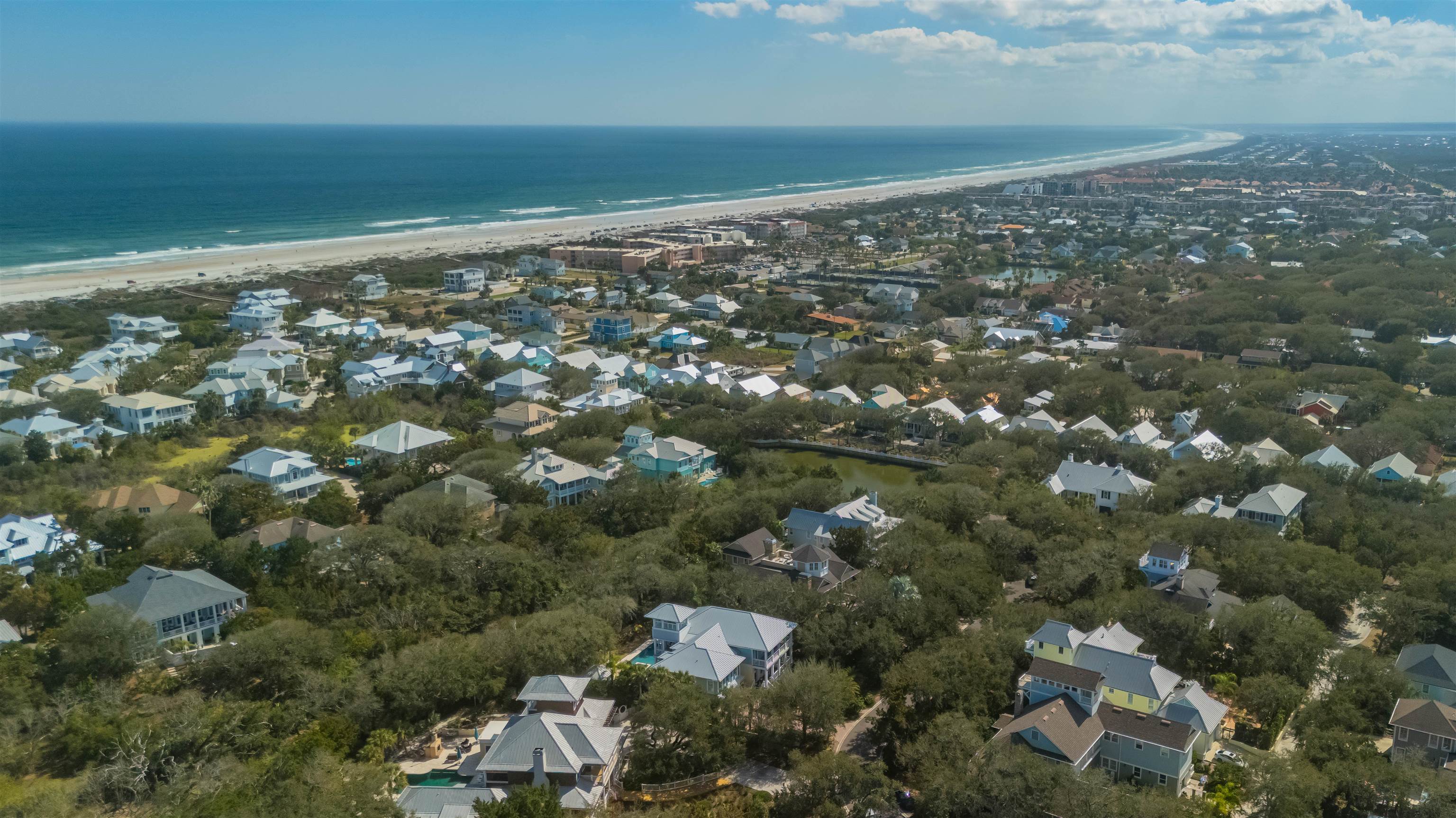 924 Ocean Palm Way St. Augustine, FL 32080 - Photo 73 of 81 an aerial view of a residential houses with outdoor space and trees