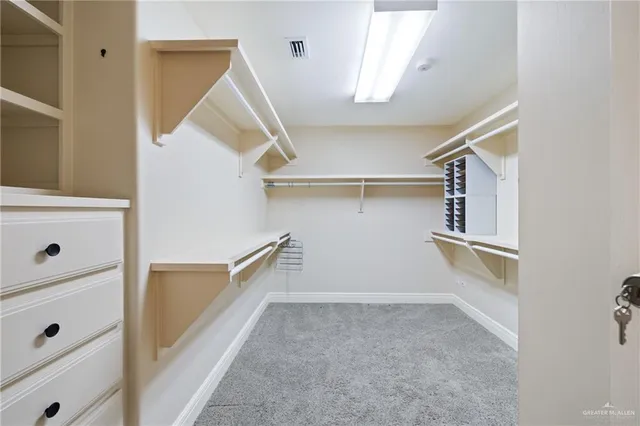 a view of walk in closet