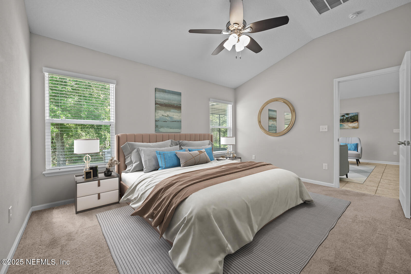 173 North Twin Maple Road St. Augustine, FL 32084 - Photo 20 of 40 Owner's Suite-virtually staged